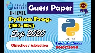 M3R5 Python Guess paper for Sep 2020
