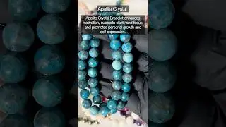 Apatite Crystal Healing Bracelet &ndash; Boosts Clarity, Motivation & Throat Chakra Balance