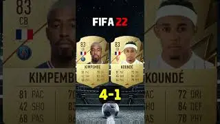 Presnel Kimpembe VS Jules Kounde Fifa Comparison | #fifa #fifa23 #eafc24 #football #shorts #gaming
