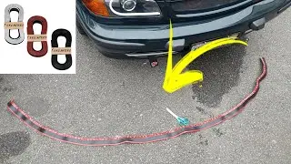 UNBOXING Saia Spoiler Front Lip Spoiler Universal Ez Lip Car Bumper Splitter Protector MERCADO LIVRE