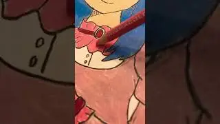 Drawing anime fox girl #drawing #art #shorts