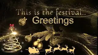 Christmas greetings wishes messages video card for family & friends | Christmas greetings video 2023