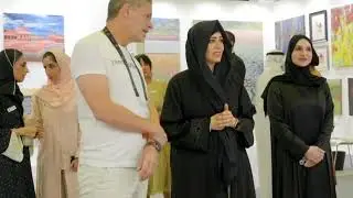 Sheikha Latifa Bint Mohammed Bin Rashid Al Maktoum Visits Dubai Art Exhibition 