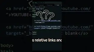 Types of Links , hyperlink #codingminute