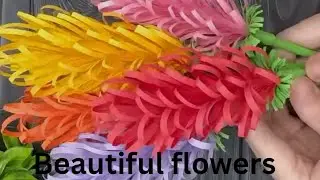 How to make a craftpaper Flowers, #beautiful #diy #Craft 