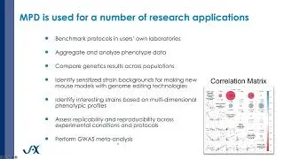 Webinar #25 -Mouse Phenome Database: Analysis tools for mouse phenotype and genotype data