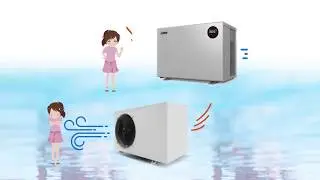 Unique Air-Stream Design - Mr. Silence Stepless DC Inverter Pool Heat Pump