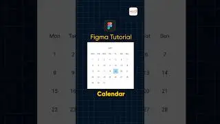 How to Create an Actionable Calendar Design in Figma | Step-by-Step Quick 1-Minute Tutorial #design