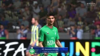 FIFA 22.Houssem Aouar stunning finish after slick move👌