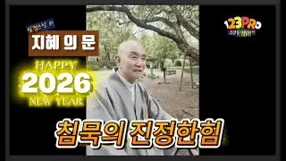 26새해는 침묵의 힘으로...❤️일겸법문 지혜의 문 2601