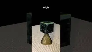 From Low to Extreme &ndash; Cube Destruction Simulation | 3D Short  #cgi #animation #satisfying