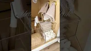 Organize under the kitchen sink with me 🤍 #organization #homeorganization #amazonfinds #organizing