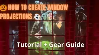 DIY Halloween Window Projection Tutorial 🎃 Easy Step-By-Step Setup + Gear Guide