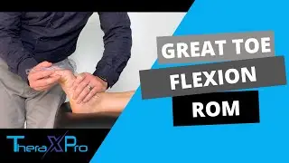 Goniometry | Great Toe Flexion Range of Motion