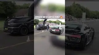 PORSCHE SUV vs AUDI R8 Tuned 🔥 #youtubeshorts
