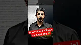 Why You are not Reading The Editorials Properly!! 😰 #upsc #physicswallah