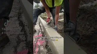 The curb kings are back ! #construction #concrete #pouringconcrete #curb #easymoney #motivation
