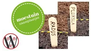 naamplaatjes voor de moestuin met Dremelgereedschap