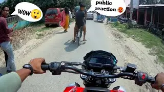 Exploring Khoirabari Town with Dominar 250💥 | Village Public reaction🤩