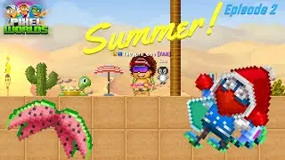 Summer! Speedrunning the ice cream questline! - Pixel Worlds