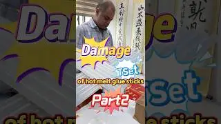 Damage test of hot melt glue stick #hotmeltglue  #gluestick  #glue  #hotglue