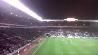 Blackpool fans at Sunderland.