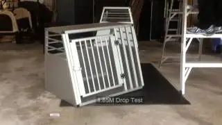 Cool Runners Secure Aluminum Pet Car Crate Drop Test