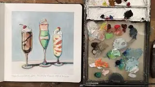 Master Study Monday Wayne Thiebaud Dessert Still Life Oil Painting