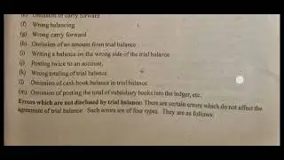 RECTIFICATION OF ERRORS