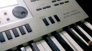 Copy of Casio 7300IN keyboard clean guitar tone and  loop sequencer