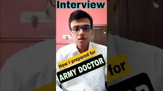 How I Aced My Army Doctor Interview (and You Can Too!) #shorts | AMC SSC Interview preparations