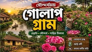 প্রাকৃতিক সৌন্দর্য সাধারণ মানুষের জীবন যাপন গোলাপ গ্রাম/Natural beauty life people Rose Village.