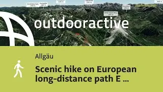 Scenic hike on European long-distance path E 4 - part Germany (region ...