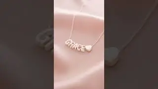 SLIDE ON TO THIS NEW NECKLACE TREND Slide On Personalised Name Necklace | Bloom Boutique Ltd