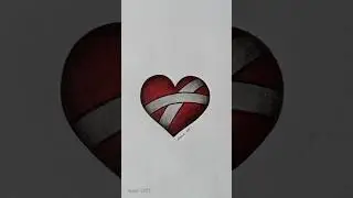 Broken Heart With Bandage!? 💔🤕 #shorts #heart #sakilart