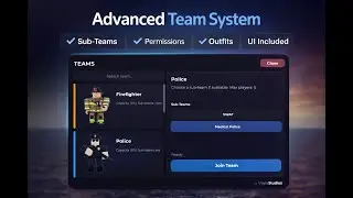 Advanced Team Changer V1 System Showcase - Roblox Studio