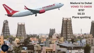 4k Corendon spicejet Madurai to Dubai takeoff (VOMD to OMDB) #madurai #dubai #spicejet