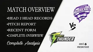 Sydney Thunder W Vs Hobart Hurricane W Wbbl Knockout Match Overview #cricket #wbbl2024