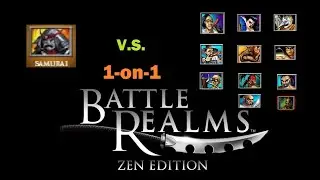 SAMURAI 1on1 vs SERPENT Units - Battle realms Zen Edition HD (with Timestamps)