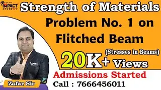 Problem No. 1 on Flitched Beam | Stresses in Beams | Strength of Materials #engineering #gateexam