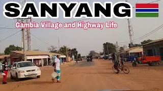 Sanyang Road Exploration | Gambia Village and Highway Life Roadside Villages and Real Africa View