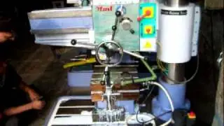MMT Brand 38mm all geared radial drill machine.mov