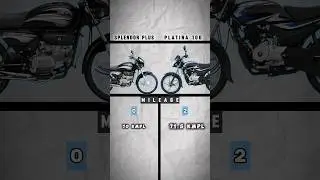 Hero Splendor Plus vs Bajaj Platina 100 #splendor #platina100