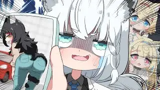 [手描き]ホロGTAで大神ミオに盛大に失恋した白上フブキ{後編}[うたかた/ホロライブ/切り抜き/戌神ころね/大神ミオ/白上フブキ/FUWAMOCO/holoGTA/漫画][切り抜き漫画]