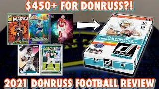 $450+ FOR DONRUSS?! | 2021 Panini Donruss Football Hobby Box Break/Review