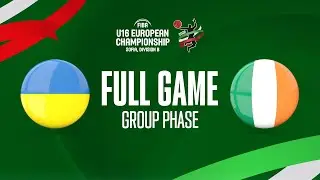 Ukraine v Ireland | Full Basketball Game | FIBA U16 European Championship 2022 - Division B
