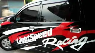 stiker mobil avanza hitam