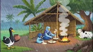मामी कौवी ने निकाला भांजियों को   Poor crow's maid daughter #HindiCartoon #birdAnimation
