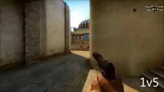 What a great way to start into the match. [1v5 Pistol Round]