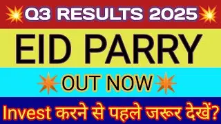 EID Parry Q3 Results 🔴 EID Parry Results 🔴 EID Parry Share Latest News 🔴 EID Parry Stock Analysis